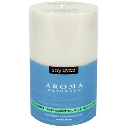 Aroma Naturals Meditation VegePure Aromatherapy 3" x 5" Soy Pillar Candle