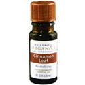 Aura Cacia Organic Cinnamon Leaf Essential Oil, 0.33 oz