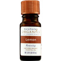 Aura Cacia Organic Lemon Essential Oil, 0.33 oz