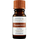 Aura Cacia Organic Peppermint Essential Oil, 0.33 oz