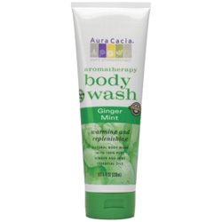 Aura Cacia Ginger & Mint Aromatherapy Body Wash, 8 oz